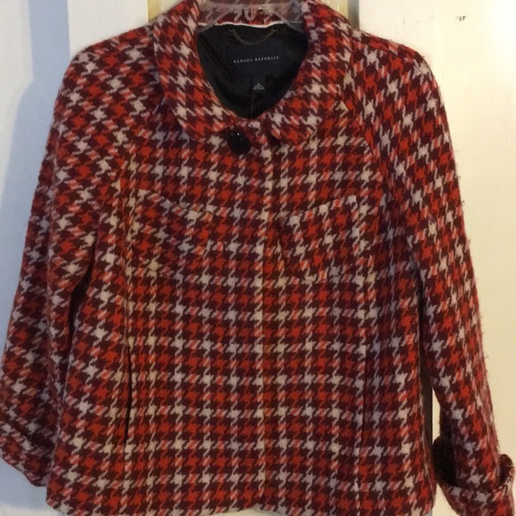 Banana Republic Tweed houndstooth jacket - Picture 2 of 8